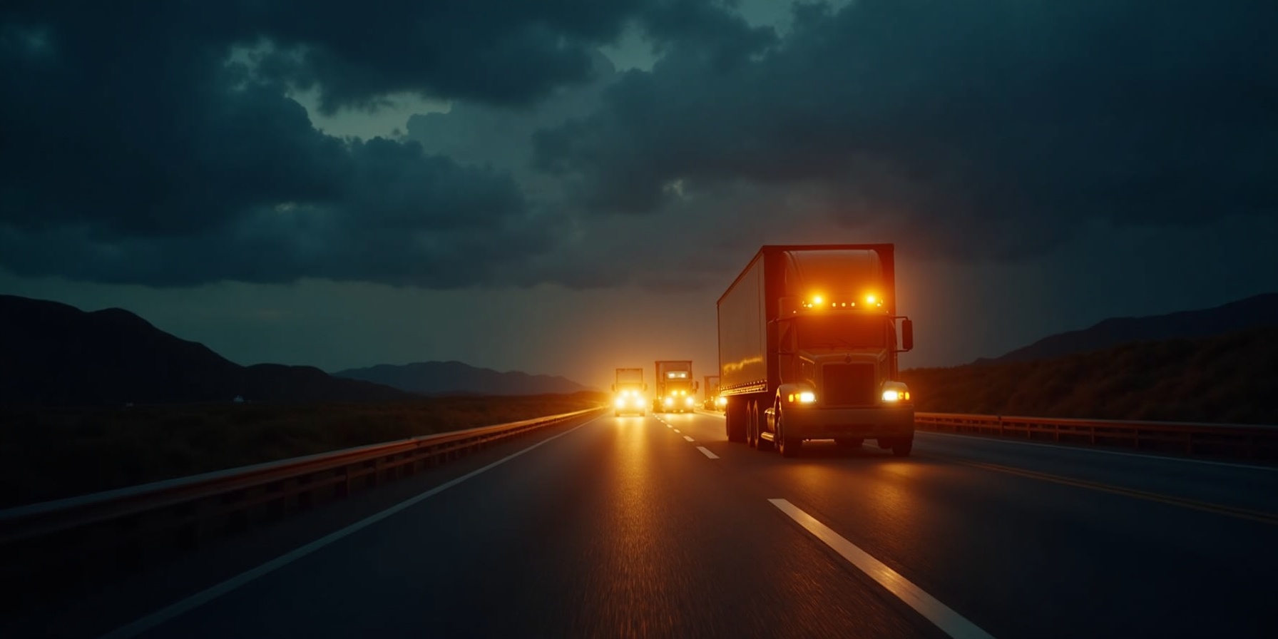 Highway at night